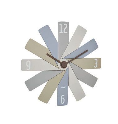 Wanduhr 60.3020 CLOCK IN THE BOX grau Kunststoff 400,0 x 37,0 mm
