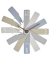 Wanduhr 60.3020 CLOCK IN THE BOX grau Kunststoff 400,0 x 37,0 mm