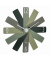 Wanduhr 60.3020 CLOCK IN THE BOX grün Kunststoff 400,0 x 37,0 mm