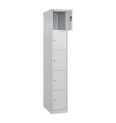 Schließfachschrank Classic Plus lichtgrau 080000-105 S10008, 5 Schließfächer 30,0 x 50,0 x 185,0 cm