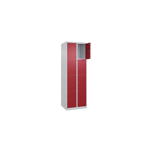 4067521350454 - Schließfachschrank Classic Plus lichtgrau rubinrot 080000-204 S10001 8 Schließfächer 600 x 500 x 1850 cm 4067521350454 C+P- 4067521350454 - Schließfachschrank Classic Plus lichtgrau rubinrot 080000-204 S10001 8 Schließfächer 600 x 500 x 1850 cm 4067521350454 C+P-
