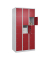 Schließfachschrank Classic Plus lichtgrau, rubinrot 080000-305 S10001, 15 Schließfächer 90,0 x 50,0 x 185,0 cm