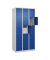 Schließfachschrank Classic Plus enzianblau, lichtgrau 080000-305 S10003, 15 Schließfächer 90,0 x 50,0 x 185,0 cm