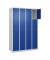 Schließfachschrank Classic Plus enzianblau, lichtgrau 080000-404 S10003, 16 Schließfächer 120,0 x 50,0 x 185,0 cm