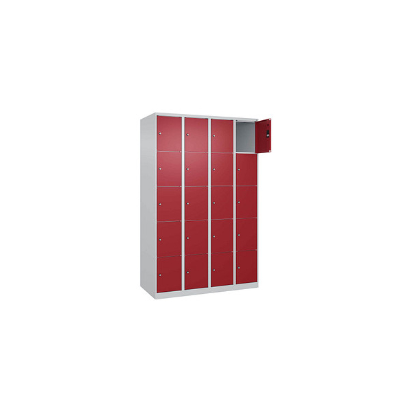 4067521353226 - Schließfachschrank Classic Plus lichtgrau rubinrot 080000-405 S10001 20 Schließfächer 1200 x 500 x 1850 cm 4067521353226 CP 4067521353226 - Schließfachschrank Classic Plus lichtgrau rubinrot 080000-405 S10001 20 Schließfächer 1200 x 500 x 1850 cm 4067521353226 CP