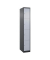Schließfachschrank Classic Plus schwarzgrau, weißaluminium 080000-104 S10020, 4 Schließfächer 30,0 x 50,0 x 185,0 cm