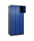 Schließfachschrank Classic Plus enzianblau, schwarzgrau 080000-304 S10029, 12 Schließfächer 90,0 x 50,0 x 185,0 cm