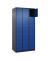 Schließfachschrank Classic Plus enzianblau, schwarzgrau 080000-305 S10028, 15 Schließfächer 90,0 x 50,0 x 185,0 cm
