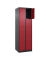 Schließfachschrank Classic Plus rubinrot, schwarzgrau 080000-204 S10035, 8 Schließfächer 60,0 x 50,0 x 185,0 cm