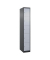 Schließfachschrank Classic Plus schwarzgrau, weißaluminium 080000-105 S10032, 5 Schließfächer 30,0 x 50,0 x 185,0 cm