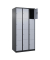 Schließfachschrank Classic Plus schwarzgrau, weißaluminium 080000-304 S10033, 12 Schließfächer 90,0 x 50,0 x 185,0 cm