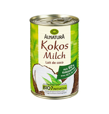 Kokosmilch 2970637002, 22% Fett, vegan, 400ml, in der Dose Kokosmilch 2970637002, 22% Fett, vegan, 400ml, in der Dose