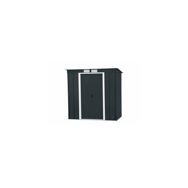 0638801500230 - Duramaxx Metallgerätehaus Pent Roof Eco 6x4 2031 x 1236 x 176 cm
