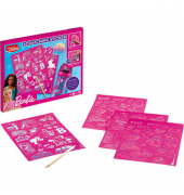 Kratzbild Barbie mehrfarbig