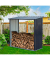 Holzunterstand Wood Store L, anthrazit