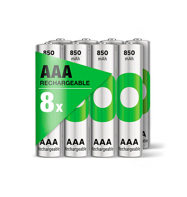 8 GP Akkus ReCyko+ Mignon AA 2.100 mAh