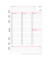 Kalendereinlage 50235, Wochenplan, 1 Woche / 2 Seiten, 148x210mm (A5), 2025