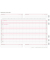 Kalendereinlage 50285, Monatsplan, 1 Monat / 1 Seite, 148x210mm (A5), 2025