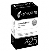 Kalendereinlage 50535, Tagesplan Komplett-Set, 1 Tag / 2 Seiten, 96x172mm (Midi), 2025
