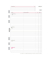 Kalendereinlage 50575, Wochenplan, 1 Woche / 2 Seiten, 148x210mm (A5), 2025