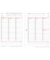 Kalendereinlage 50705, Wochenplan, 1 Woche / 2 Seiten, 210x297mm (A4), 2025