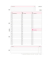 Kalendereinlage 50705, Wochenplan, 1 Woche / 2 Seiten, 210x297mm (A4), 2025