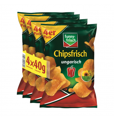funny-frisch Chips Chipsfrisch ungarisch 5224 4x40g