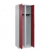 C+P Schwarz-Weiß-Spind Classic PLUS 1850x600x500mm 2Abteile lgrrrt