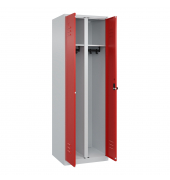 C+P Schwarz-Weiß-Spind Classic PLUS 1850x600x500mm 2Abteile lgrvrt