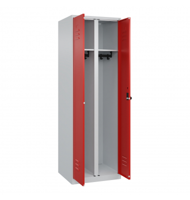 C+P Schwarz-Weiß-Spind Classic PLUS 1850x600x500mm 2Abteile lgrvrt