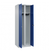 C+P Schwarz-Weiß-Spind Classic PLUS 1850x600x500mm 2Abteile lgrebl