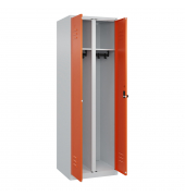 C+P Schwarz-Weiß-Spind Classic PLUS 1850x600x500mm 2Abteile lgrror