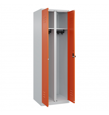 C+P Schwarz-Weiß-Spind Classic PLUS 1850x600x500mm 2Abteile lgrror