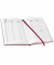 Buchkalender 02-0147, V-Book, bordeaux, 1 Woche / 2 Seiten, 14x21cm (A5), 2025