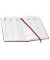 Buchkalender 02-0147, V-Book, bordeaux, 1 Woche / 2 Seiten, 14x21cm (A5), 2025
