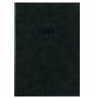 Buchkalender 876-0701, farbig sortiert, 1 Tag / 1 Seite, 14,5x21cm (A5), 2025