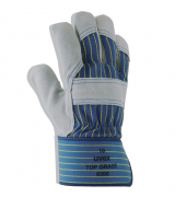 Schutzhandschuhe Top Grade 8300, Leder, grau/blau, Größe 11 / XXL