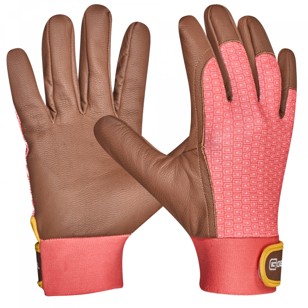 9002701017906 - Gartenhandschuhe LONICERA 100 % Ziegenleder braun Größe 6   XS 9002701017906 Gebol