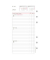 Kalendereinlage 50255, Wochenplan, 1 Woche / 2 Seiten, 96x172mm (Midi), 2025