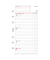 Kalendereinlage 50255, Wochenplan, 1 Woche / 2 Seiten, 96x172mm (Midi), 2025
