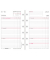 Kalendereinlage 50615, Wochenplan, 1 Woche / 2 Seiten, 79x125mm (Mini), 2025