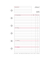 Kalendereinlage 50615, Wochenplan, 1 Woche / 2 Seiten, 79x125mm (Mini), 2025