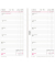 Kalendereinlage 50555, Wochenplan, 1 Woche / 2 Seiten, 96x172mm (Midi), 2025