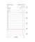 Kalendereinlage 50605, Tagesplan, 1 Tag / 1 Seite, 79x125mm (Mini), 2025