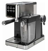 Espressomaschine PC-ES-KA 1266 501266, silber/schwarz, 1350 Watt, 1-2 Tassen pro Br&uuml;hvorgang