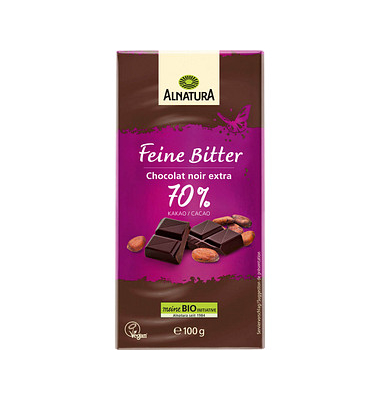 Bio Feine Bitter 70% Schokolade 100,0 g Bio Feine Bitter 70% Schokolade 100,0 g