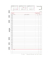 Kalendereinlage 50205, Tagesplan, 1 Tag / 2 Seiten, 14,8x21cm (BxH) (A5), 2025