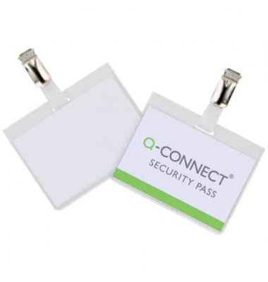 Namensschild 60x90mm mit Clip ganz oben offen
