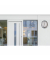 Wanduhr Outdoor 400094566 35,5cm Kunststoff metallgrau