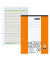 Schulblock 1042942 Kieserblock, Lineatur 2 / Schreiblern-Lineatur, A4, 80g, 50 Blatt